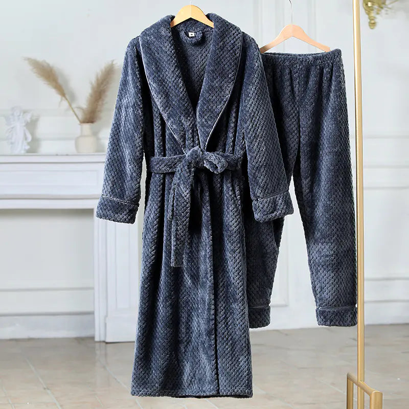 Flannel Thermal Pajamas Suit