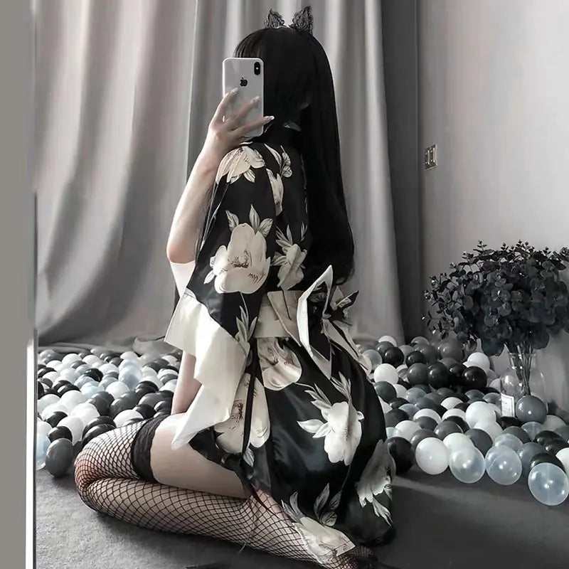 Japanese Kimono Bathrobe Set