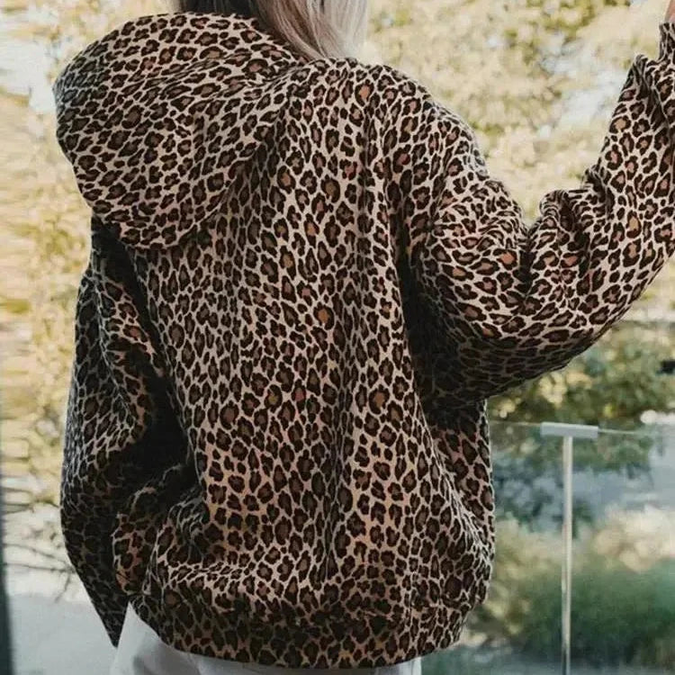 Unisex Leopard Print Hoodie Set