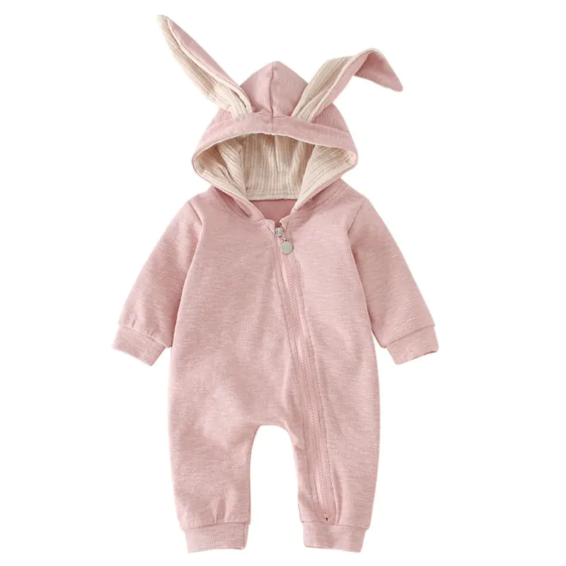 Baby Hooded Onesie with RabbitEars