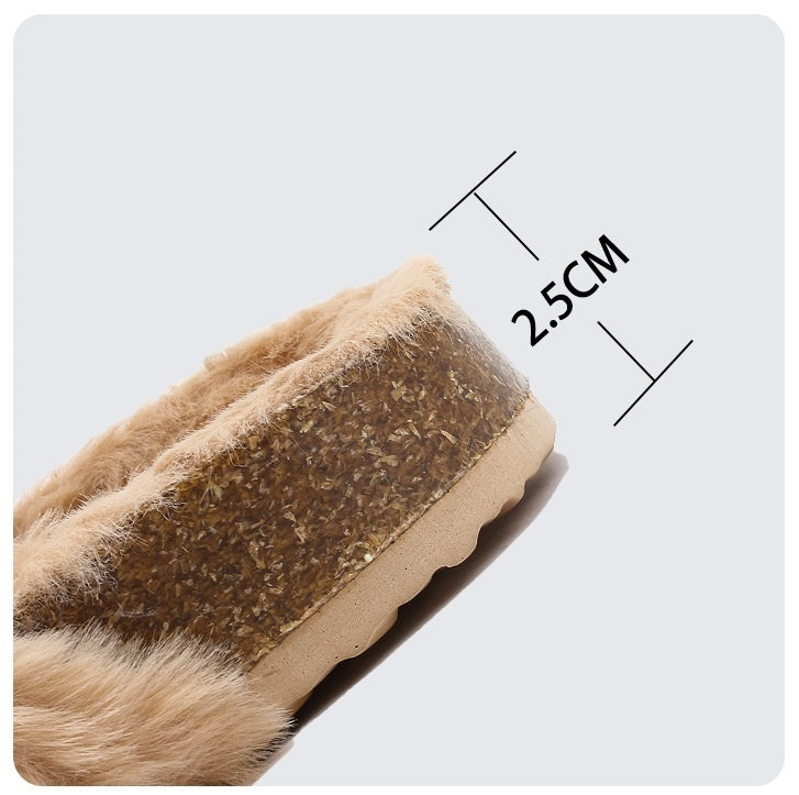 Furry Cotton Slippers