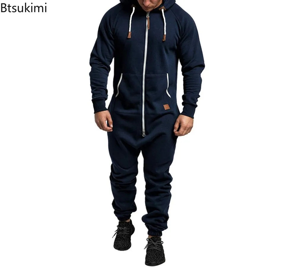 Hoodie Zipper Jumpsuit