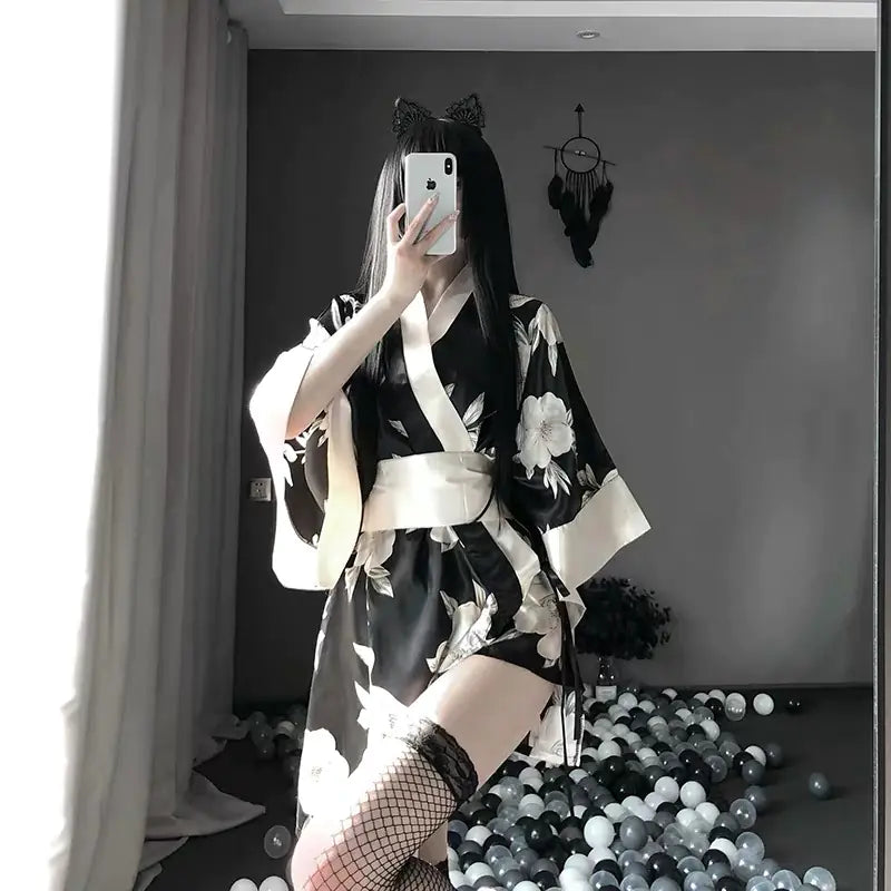 Japanese Kimono Bathrobe Set