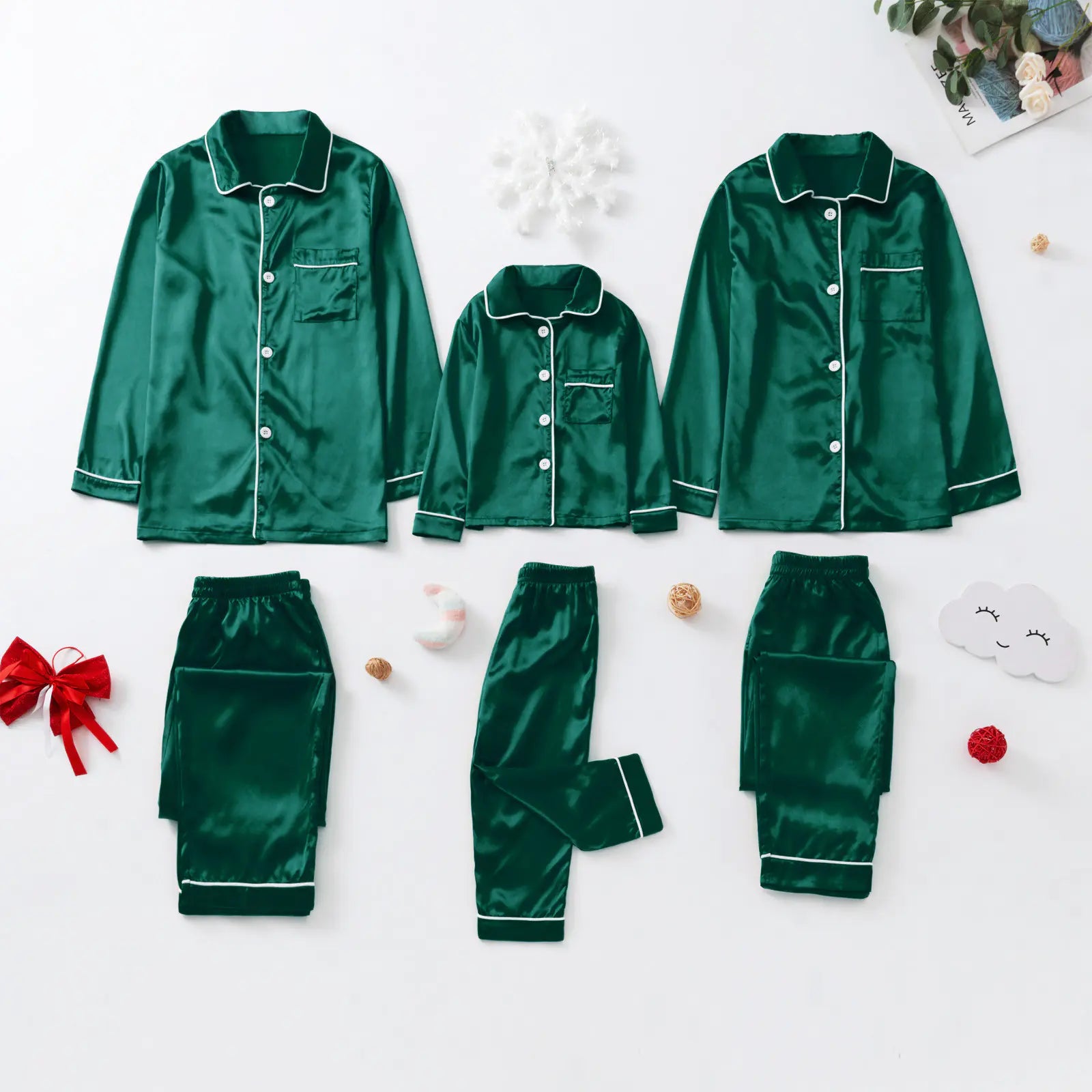 Long-sleeved Pajamas for the family