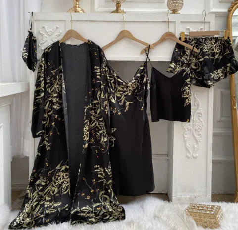 Women's Cherry Print Pajama Set