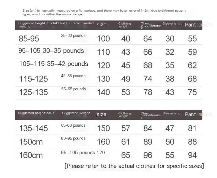 Kids Casual Pajama Set