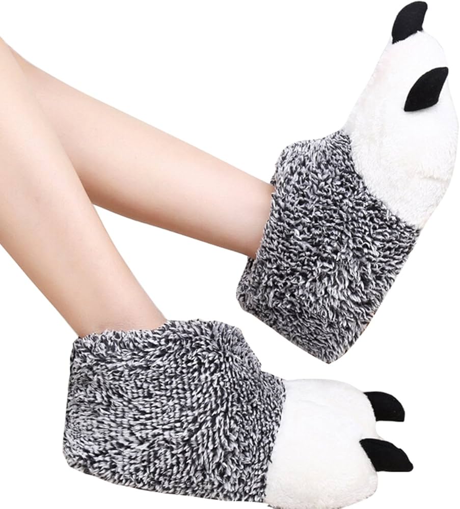 Cute Animal Bag with Plush Slippers Included