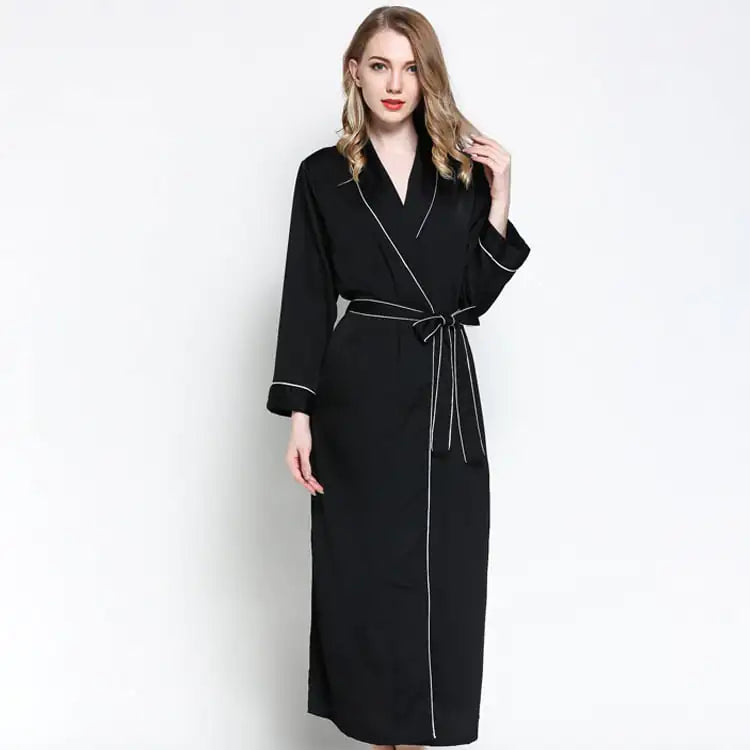 Silk Lace Bathrobe
