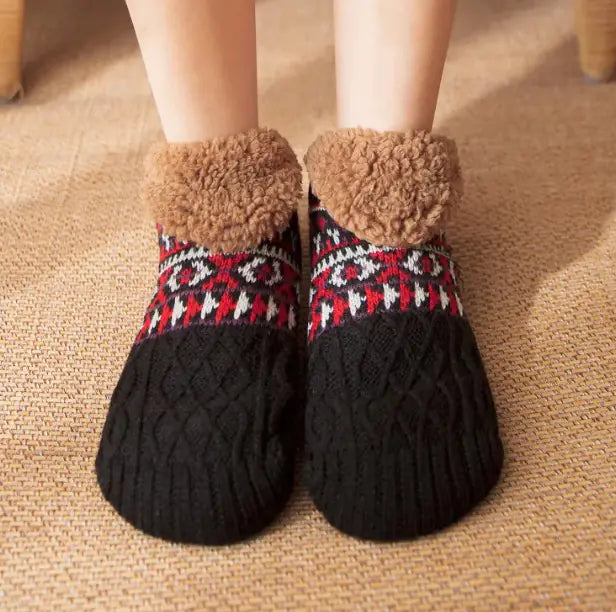 Fur Lined Slipper Socks