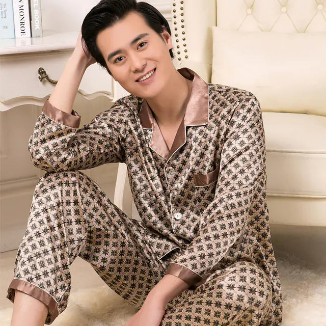 Men's Silk Pants & Short Sleeve Pyjamas