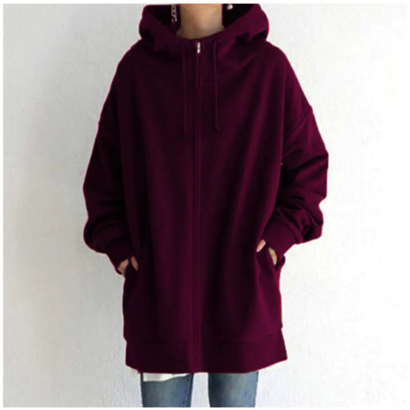 Ladies' Cozy Full-Zip Fleece Hoodie