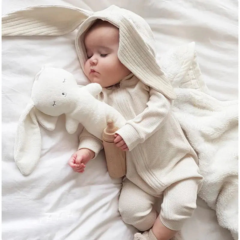 Baby Hooded Onesie with RabbitEars