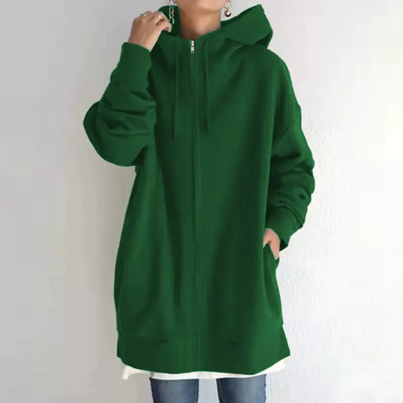 Ladies' Cozy Full-Zip Fleece Hoodie