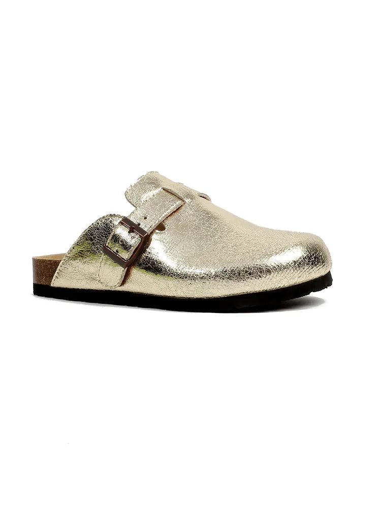 Leather French Retro Slippers