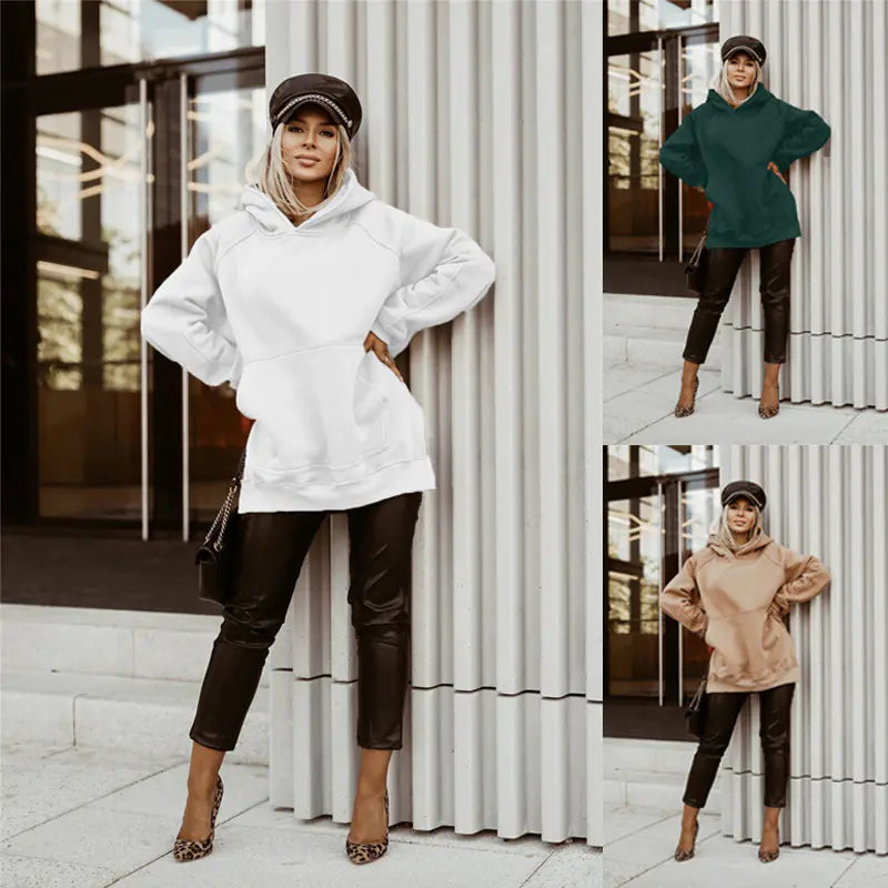 Hooded Long Sweatshirt for Women