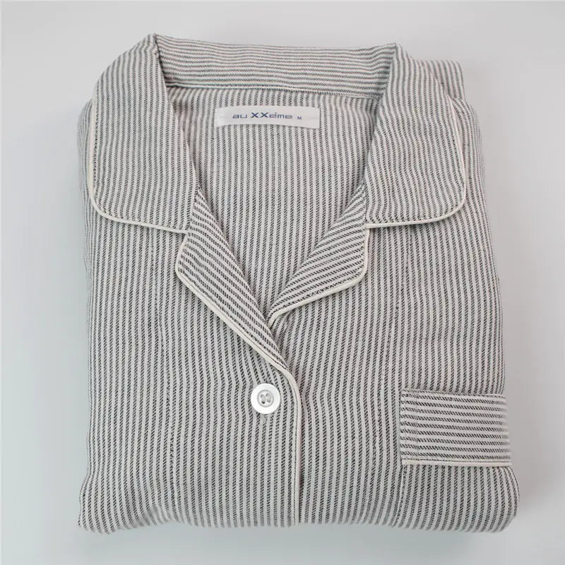 Women's Cotton Striped Pajama Set