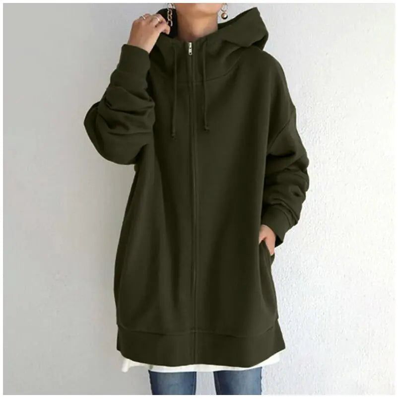 Ladies' Cozy Full-Zip Fleece Hoodie
