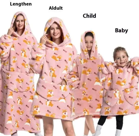 Family Lazy Blanket Hoodie