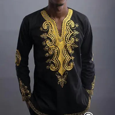 Men's Long Sleeve Printed T-Shirt