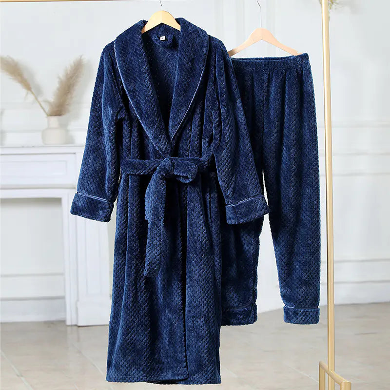 Flannel Thermal Pajamas Suit