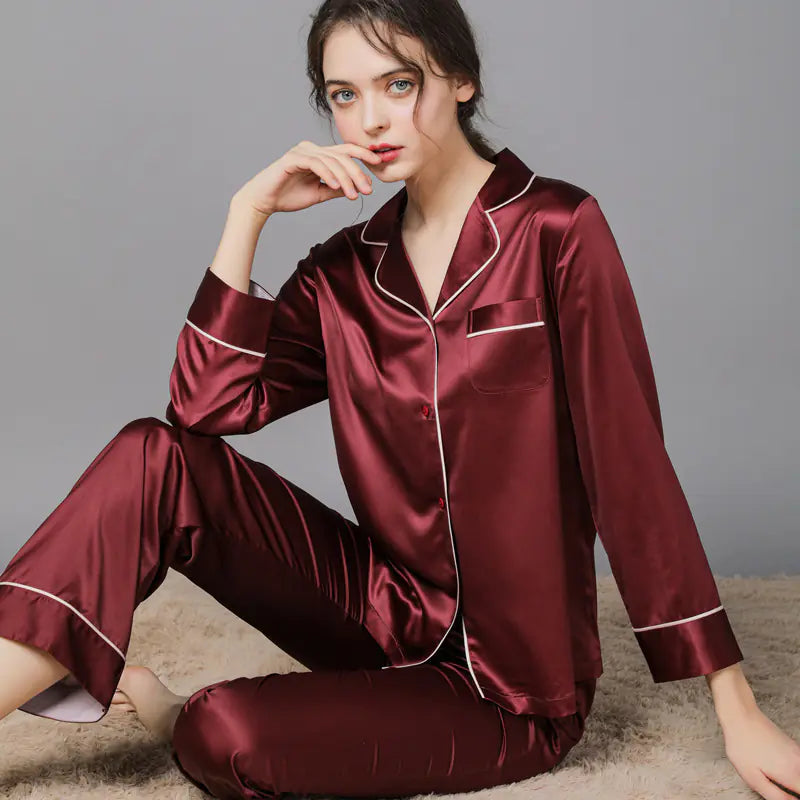 Couples Silk Pyjamas