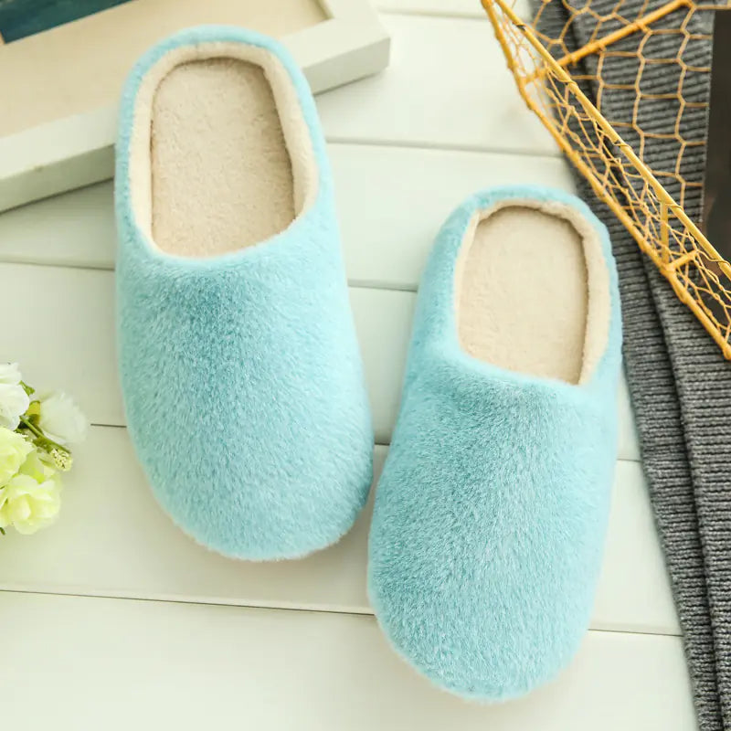 Soft Sole Silent Fleece Japanese Style Slippers