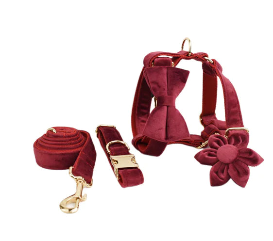 Velvet Fabric Dog Collar