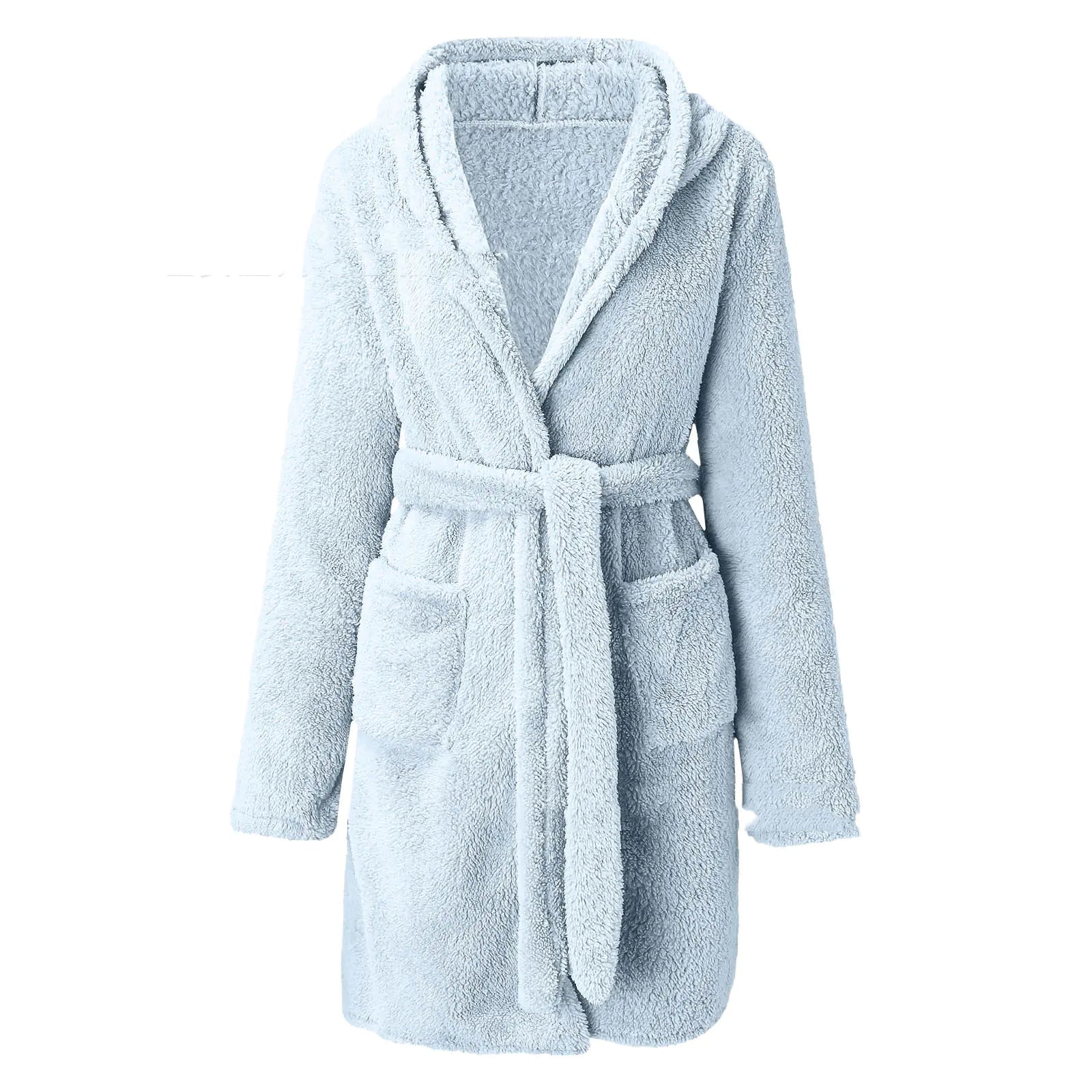 Coral Velvet Winter Nightgown with Cute Duck Design