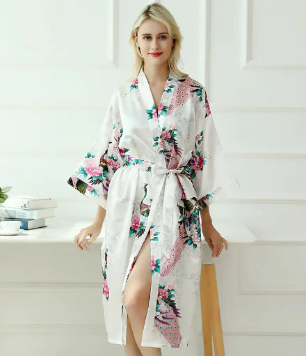 Silk Robe for Women - Homewear and Sleepwear
