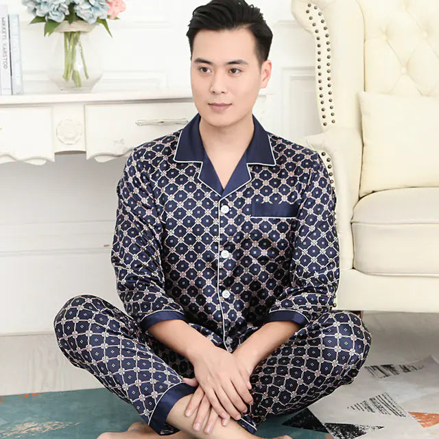 Men's Silk Pants & Short Sleeve Pyjamas