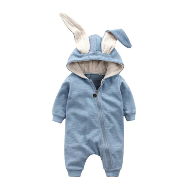 Baby Hooded Onesie with RabbitEars