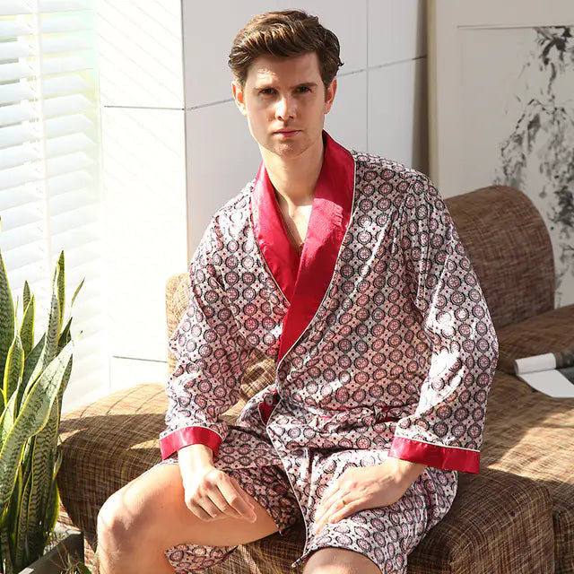 Mens Classic Bathrobe & Shorts