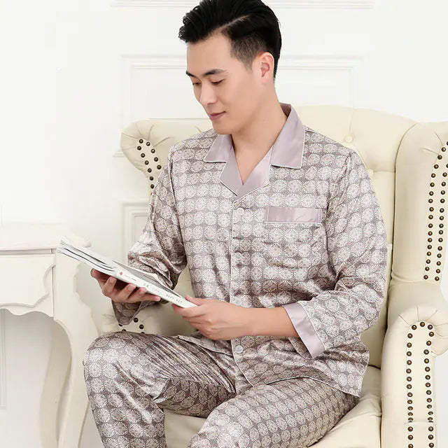 Men's Silk Pants & Short Sleeve Pyjamas