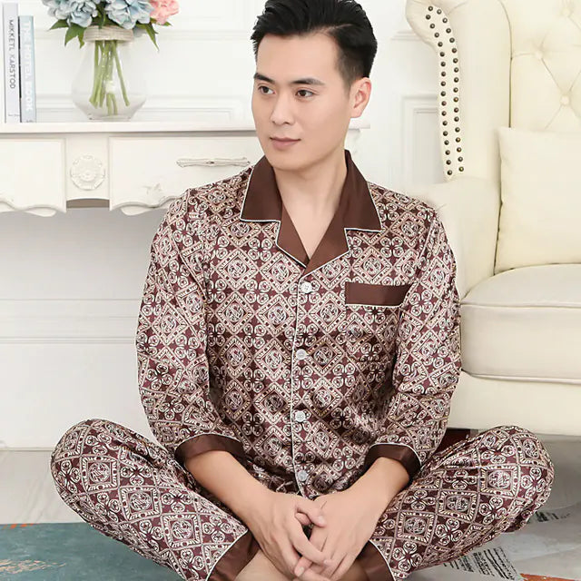 Men's Silk Pants & Short Sleeve Pyjamas