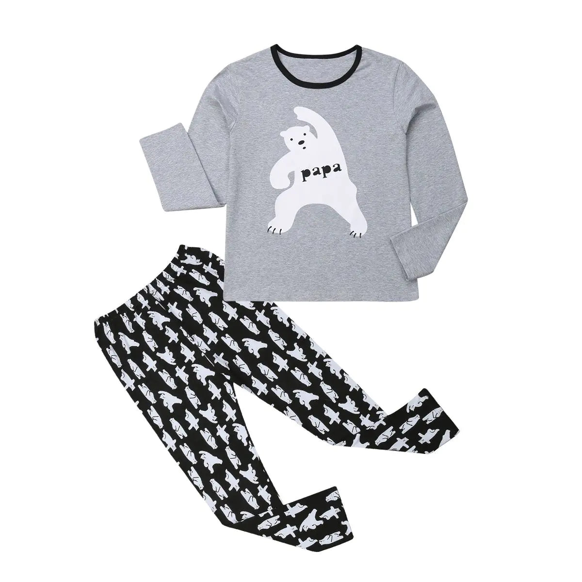 Pudcoco Family Matching Cartoon Pajamas Set