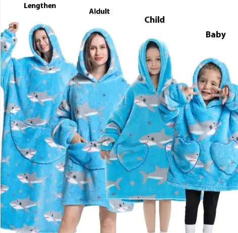 Family Lazy Blanket Hoodie