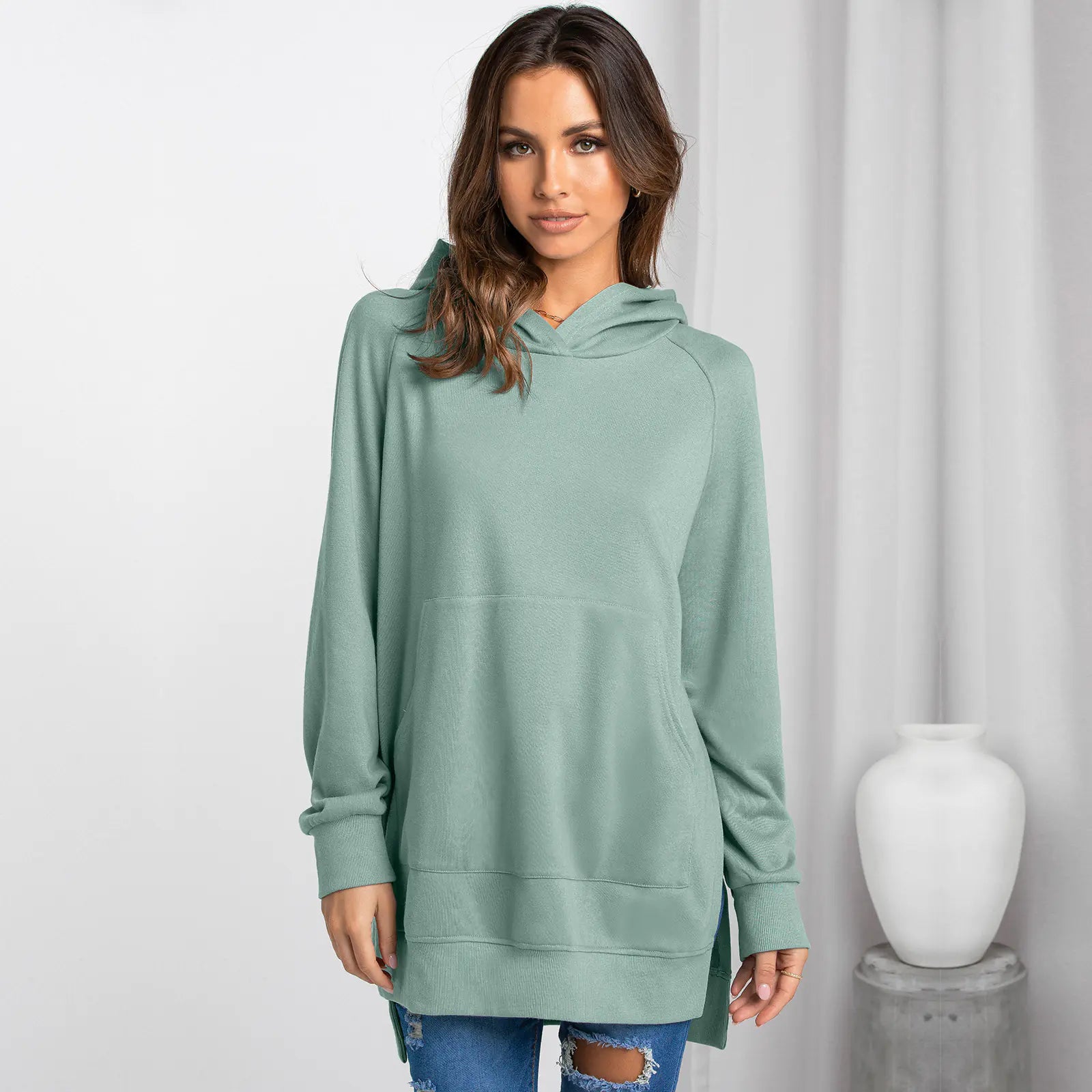 Women's Hooded Pullover Sweatshirt