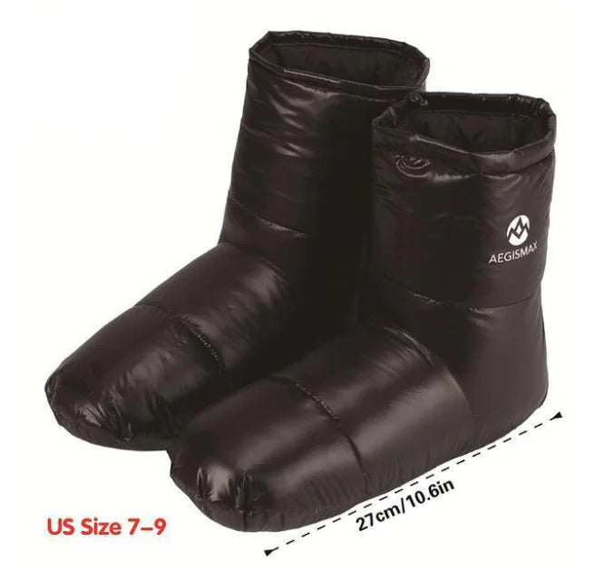Duck Down Winter Waterproof Foot Covers for Camping