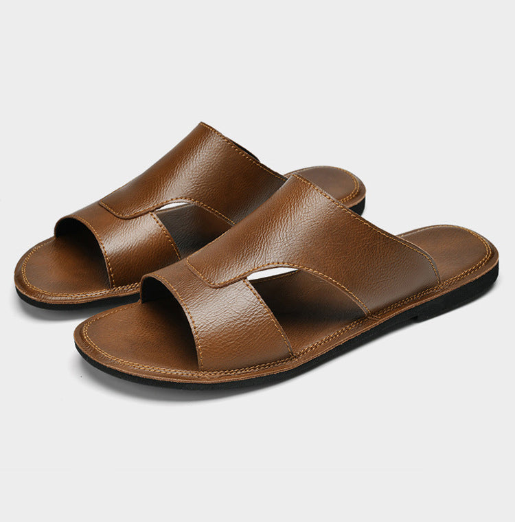 Men's Cowhide Slippers