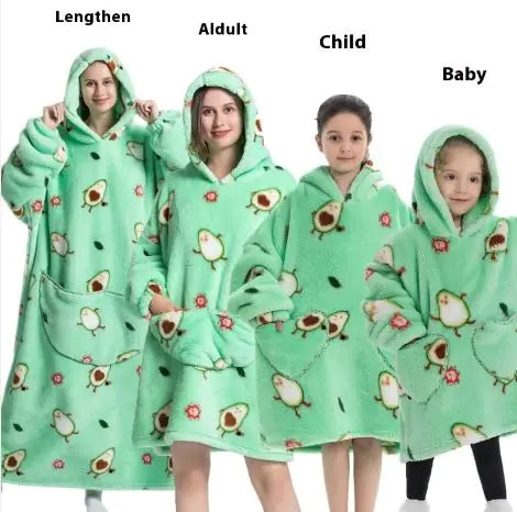 Family Lazy Blanket Hoodie