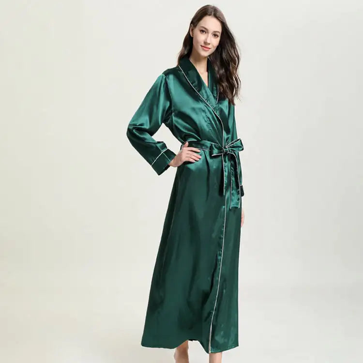 Silk Lace Bathrobe