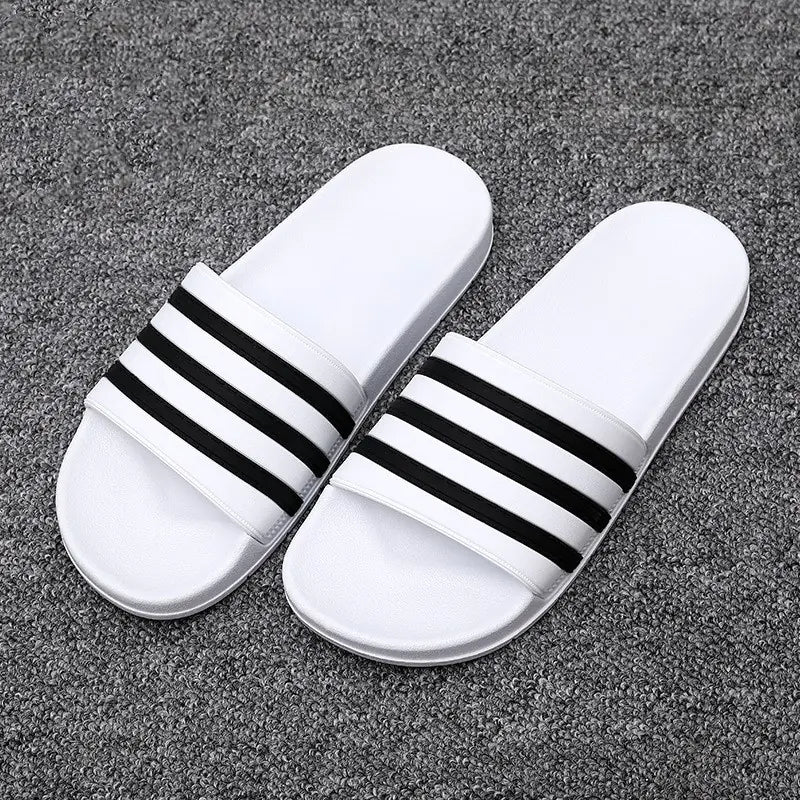 Striped Pool Slippers