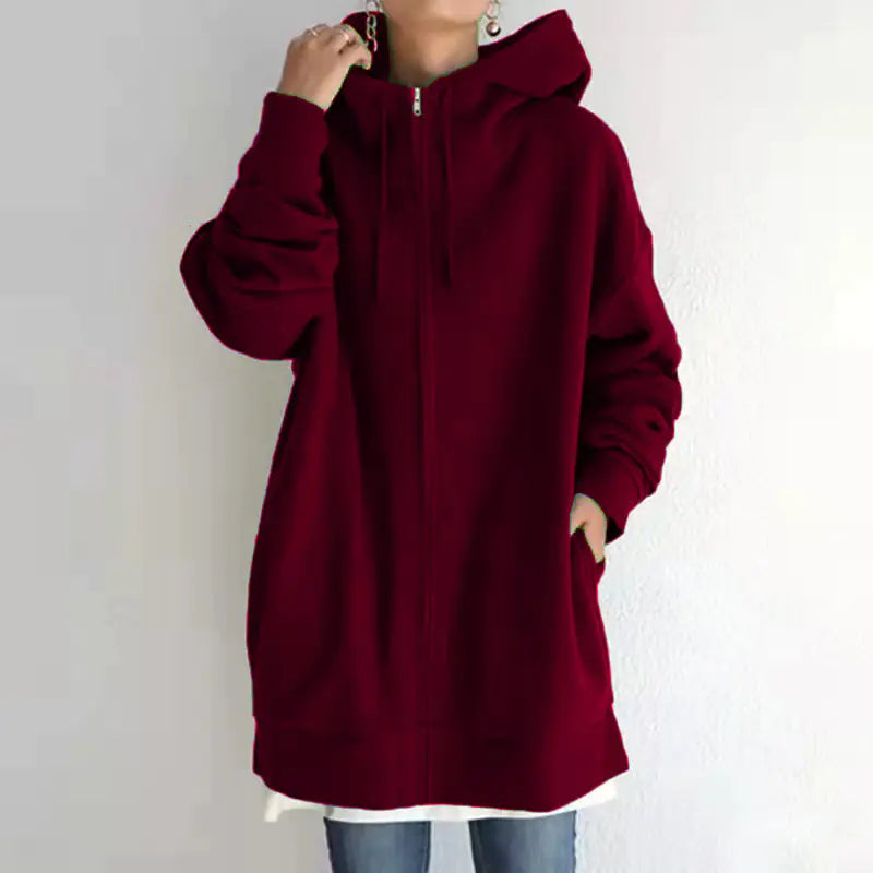 Ladies' Cozy Full-Zip Fleece Hoodie