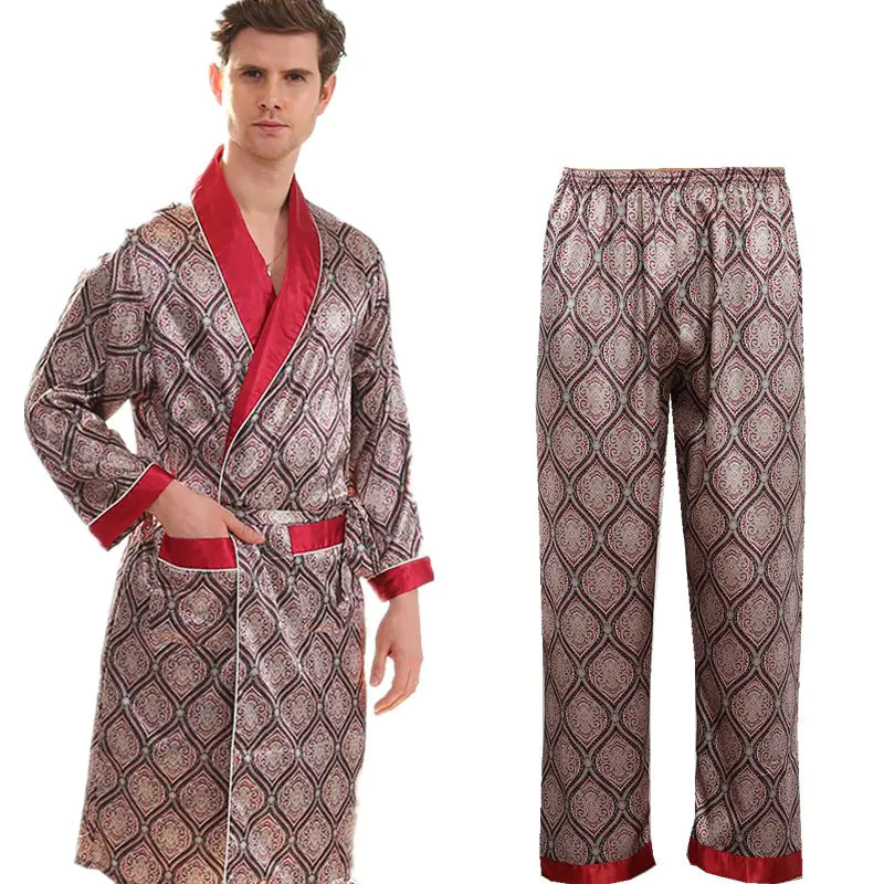 Mens Classic Bathrobe & Shorts
