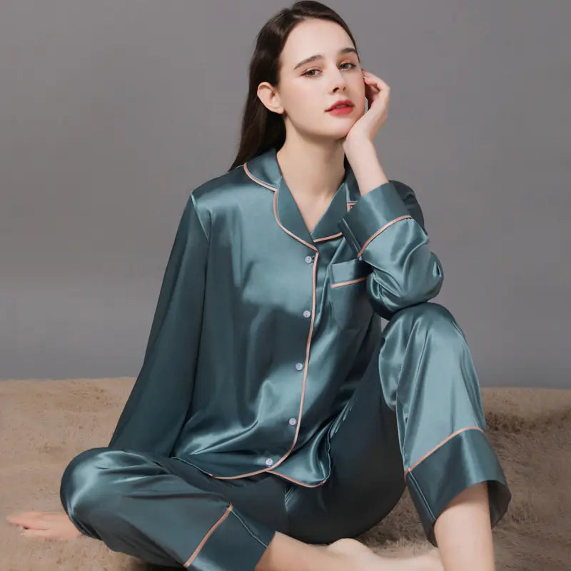 Couples Silk Pyjamas