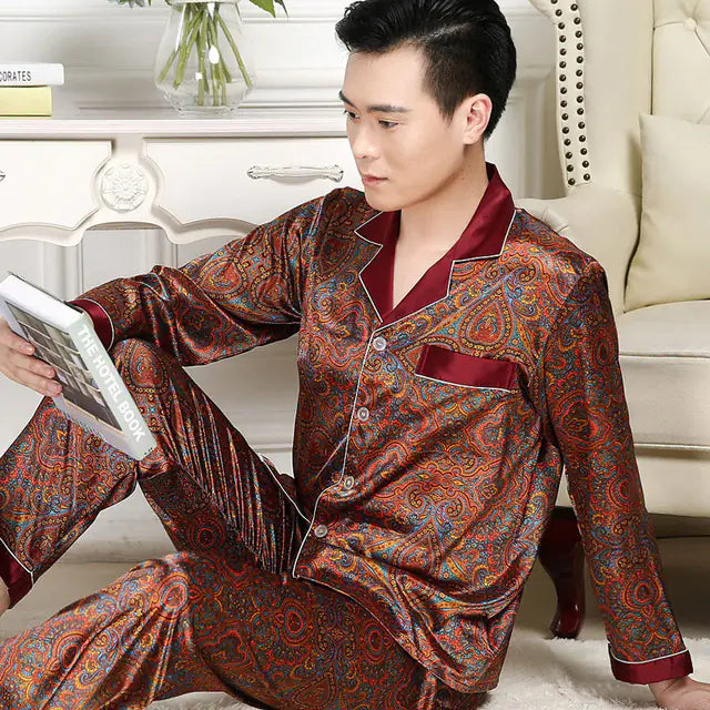 Men's Silk Pants & Short Sleeve Pyjamas