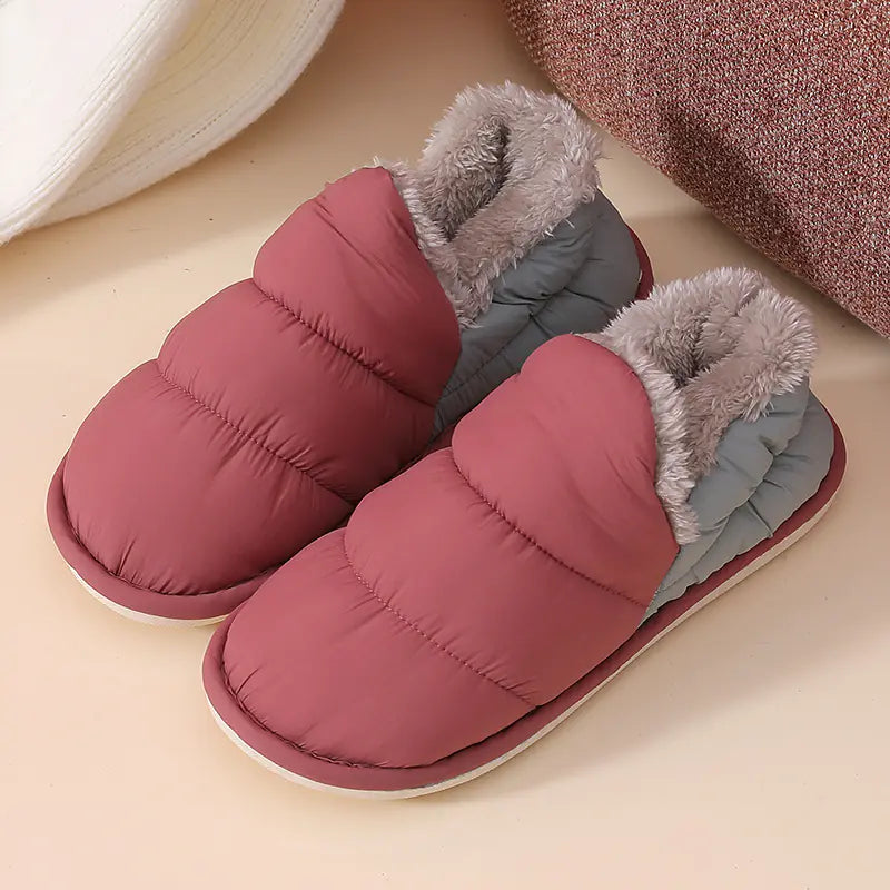 Mens Puffer Rainproof Slipper