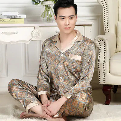 Men's Silk Pants & Short Sleeve Pyjamas