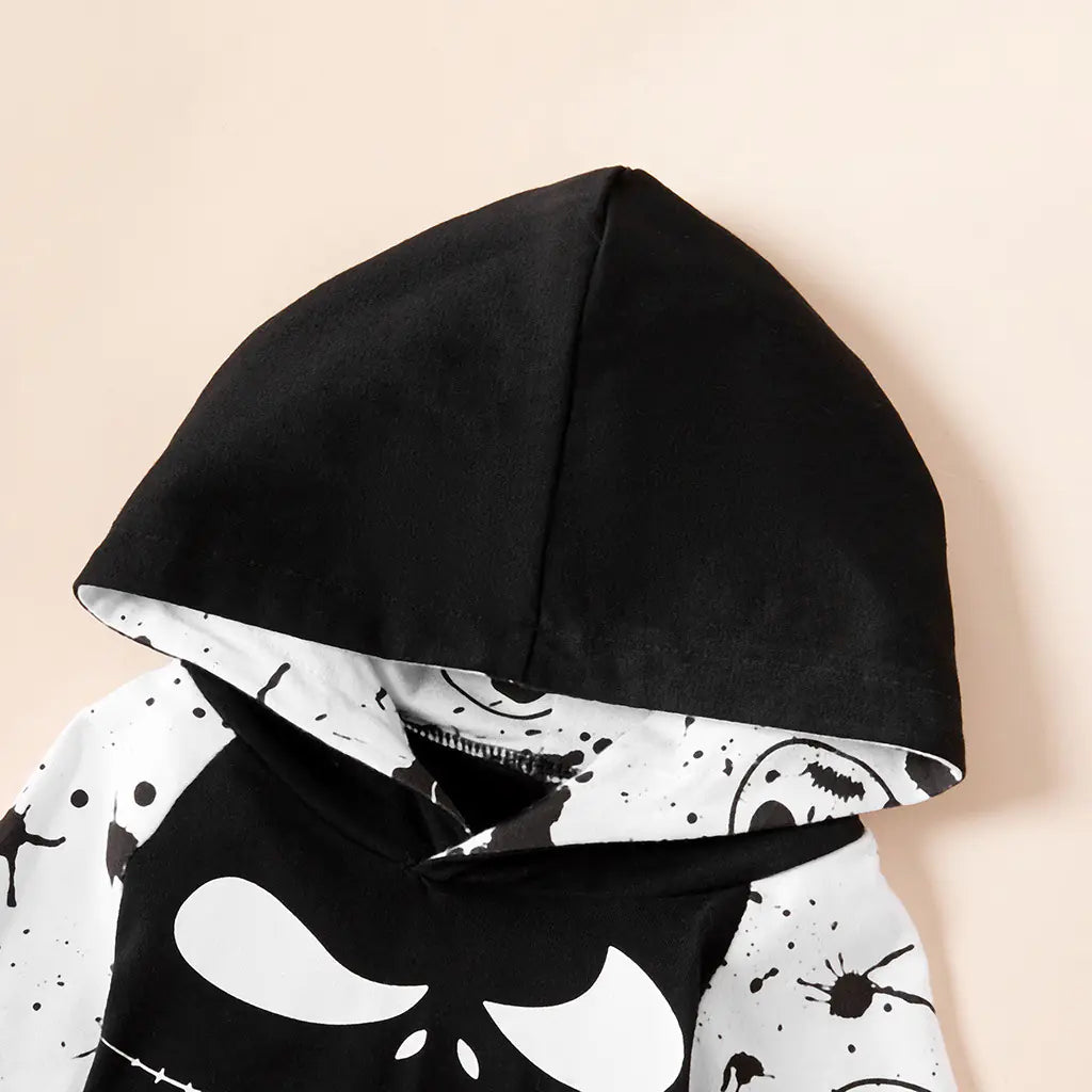 Kids Halloween Skull Pajama Set