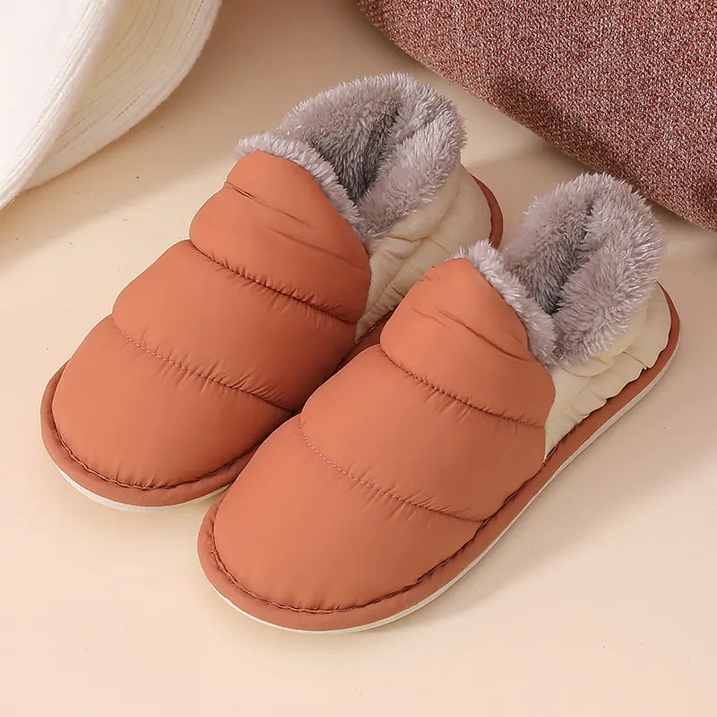 Mens Puffer Rainproof Slipper